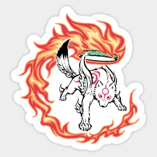 Sun Wolf Sticker